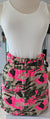 Pink Denim Camouflage Skirt