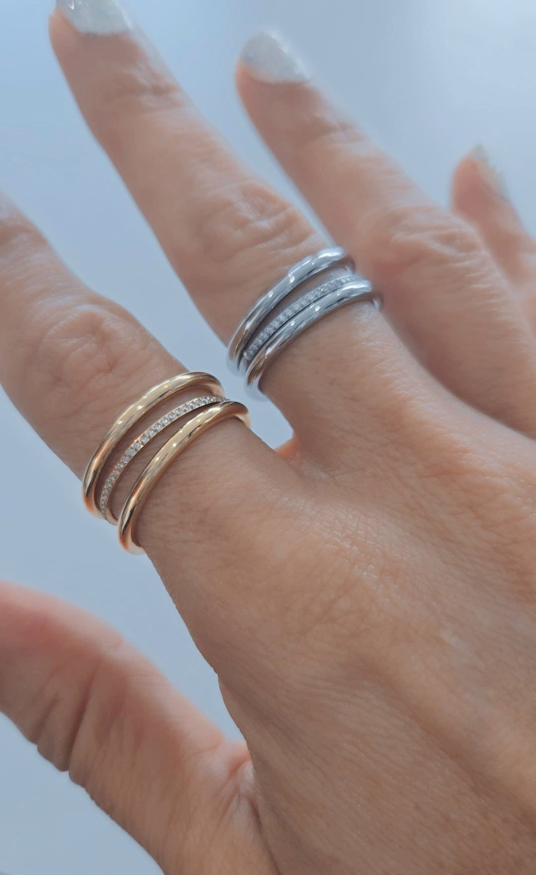 Spinelli 3 Rings Set (One Tone)