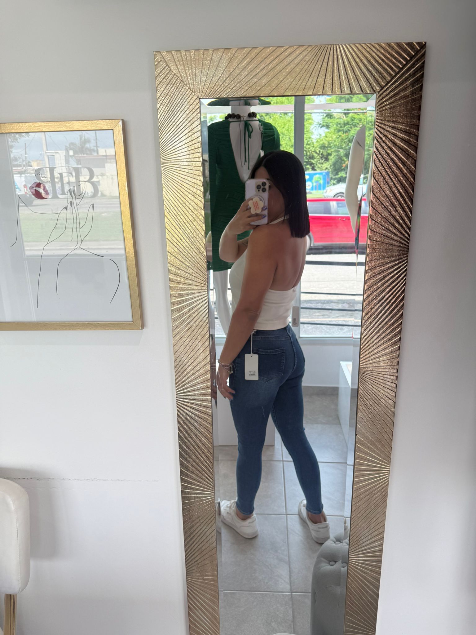 Glam Ivory Halter Top