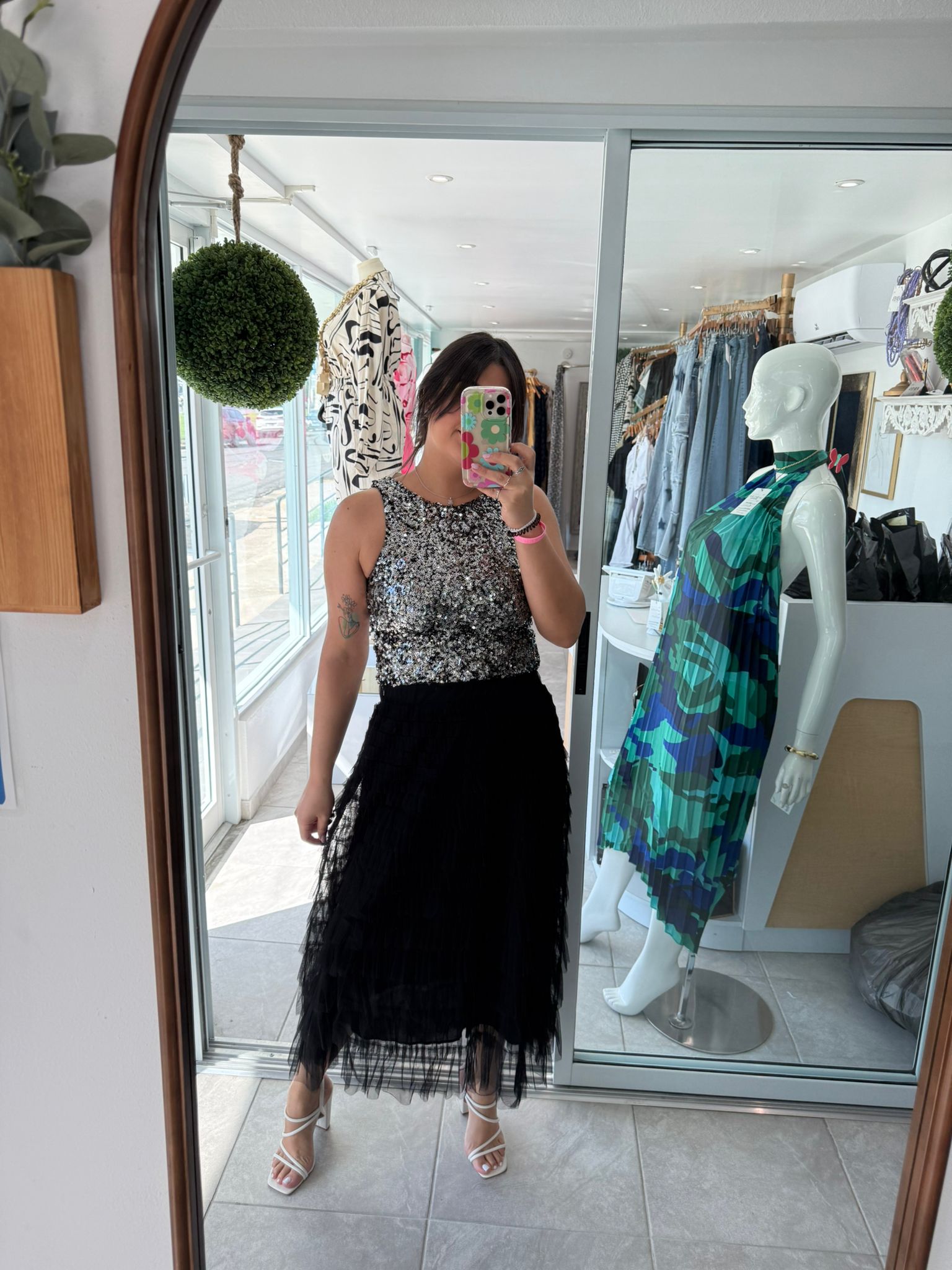 Silver Disco Bodysuit