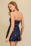 Flower Denim Romper