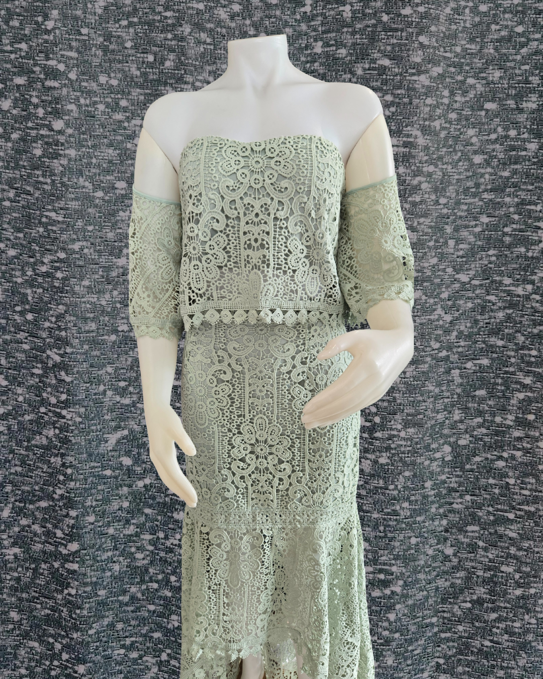 Green Eyelet Set