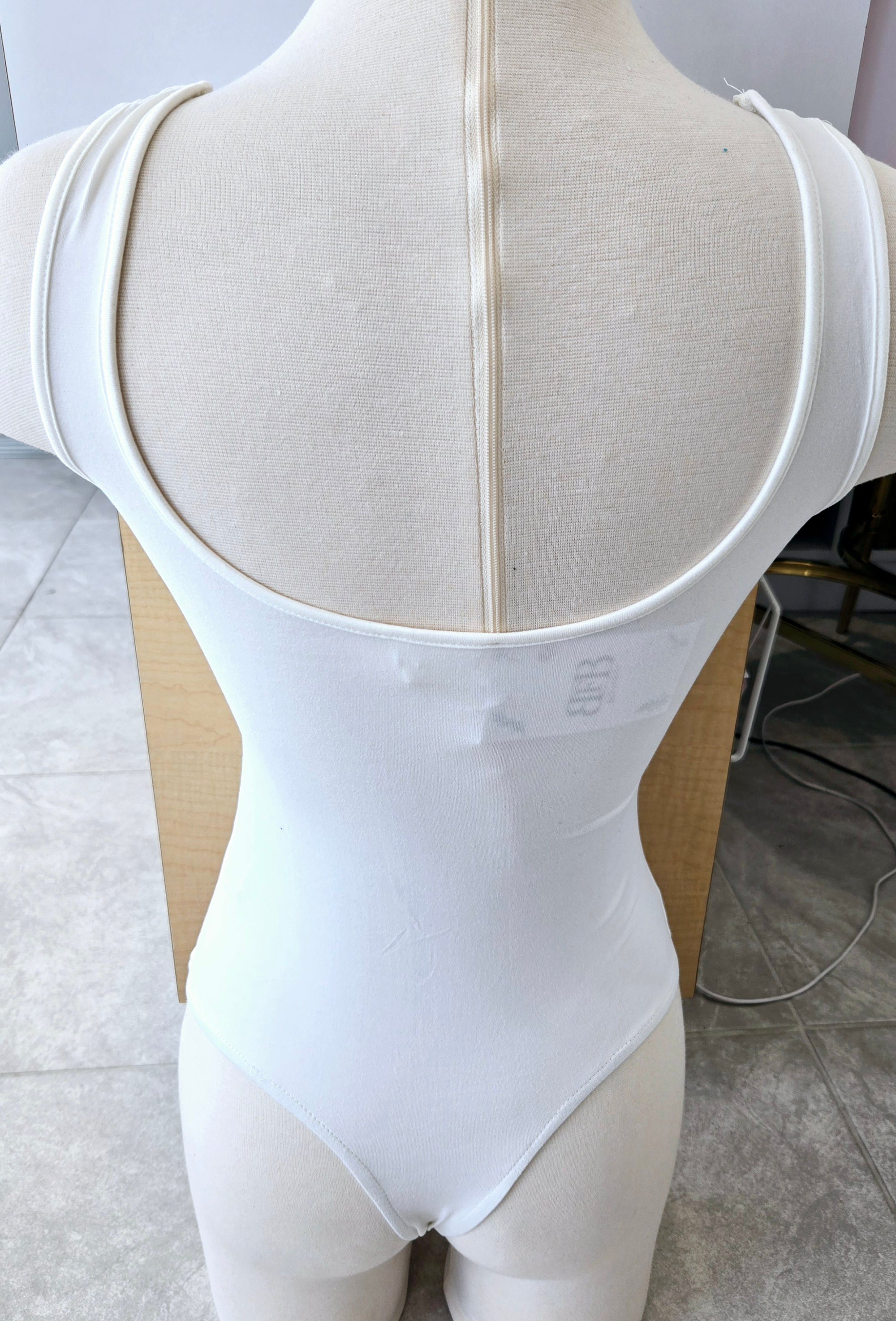 White Basic Bodysuit