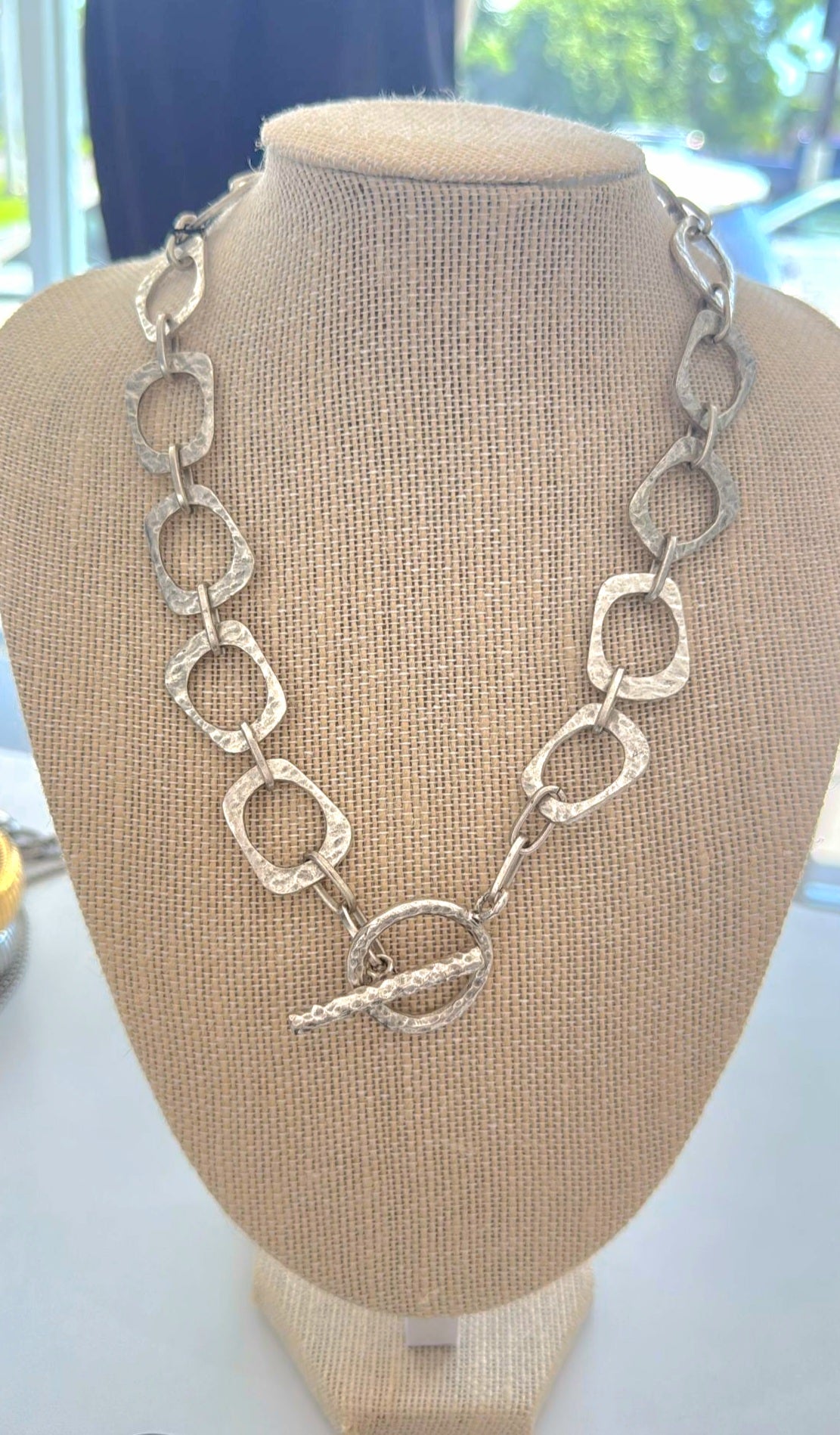 Silver Asymmetric Necklace