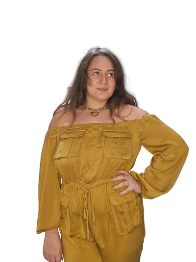 Dress Day Gold Jumpsuit