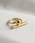 Gold Toggle Ring