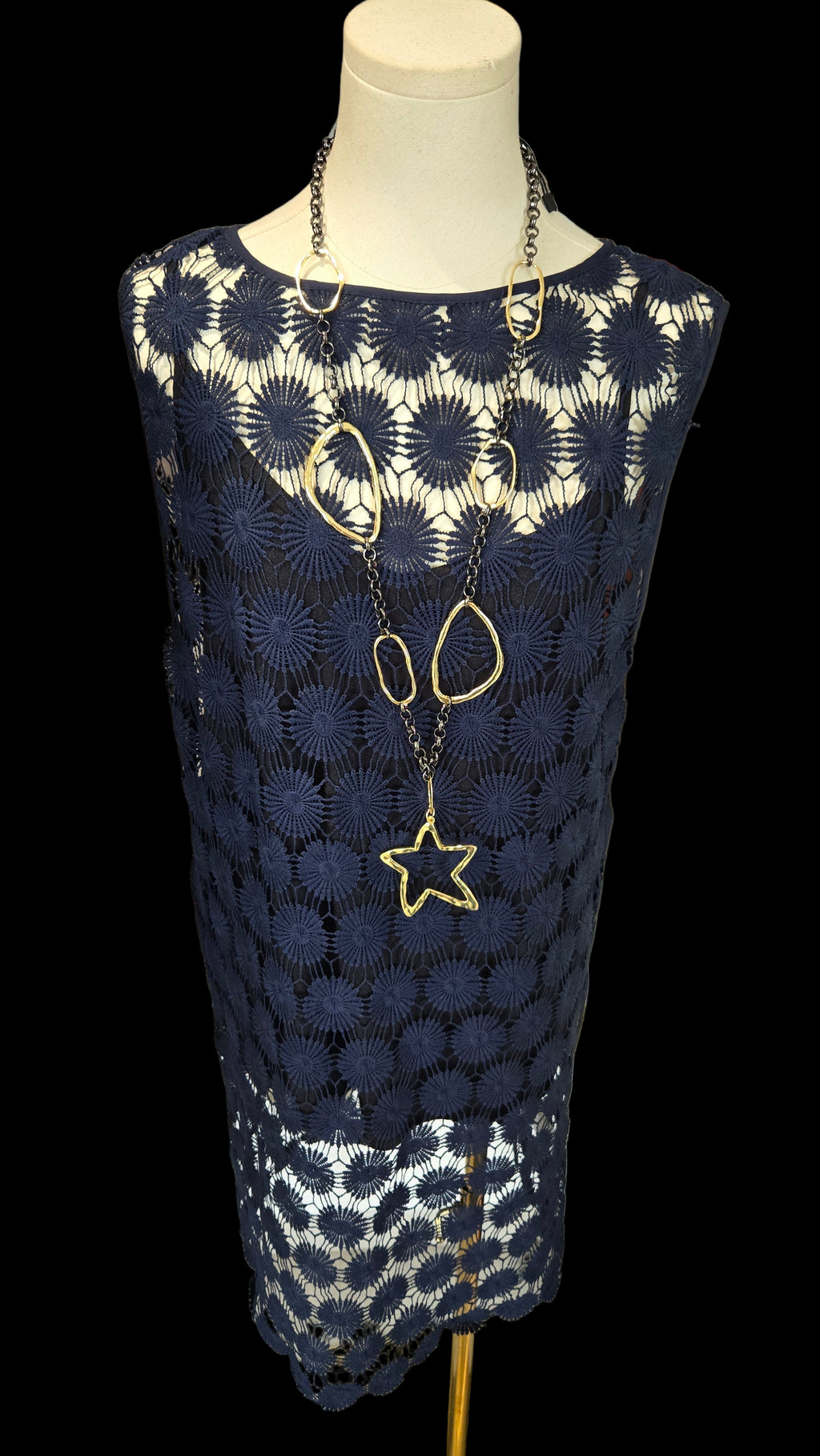Giglio Navy Blue Dress