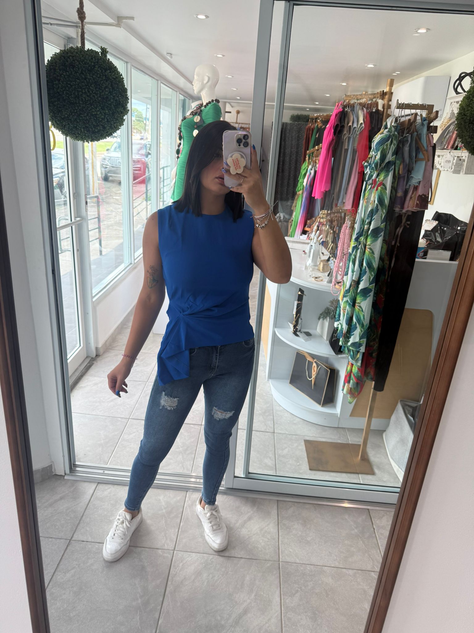 Glam Royal Blue Top