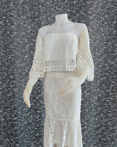 White Eyelet Set