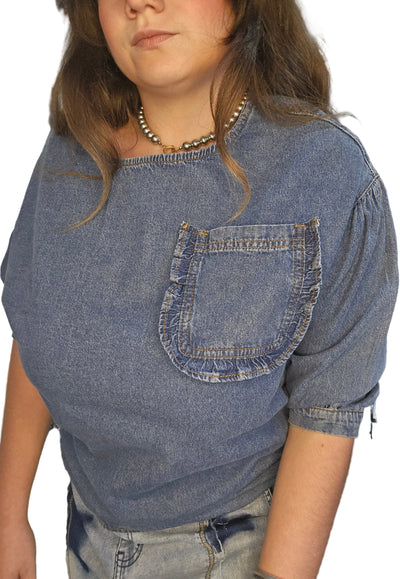 Dark Denim Blouse