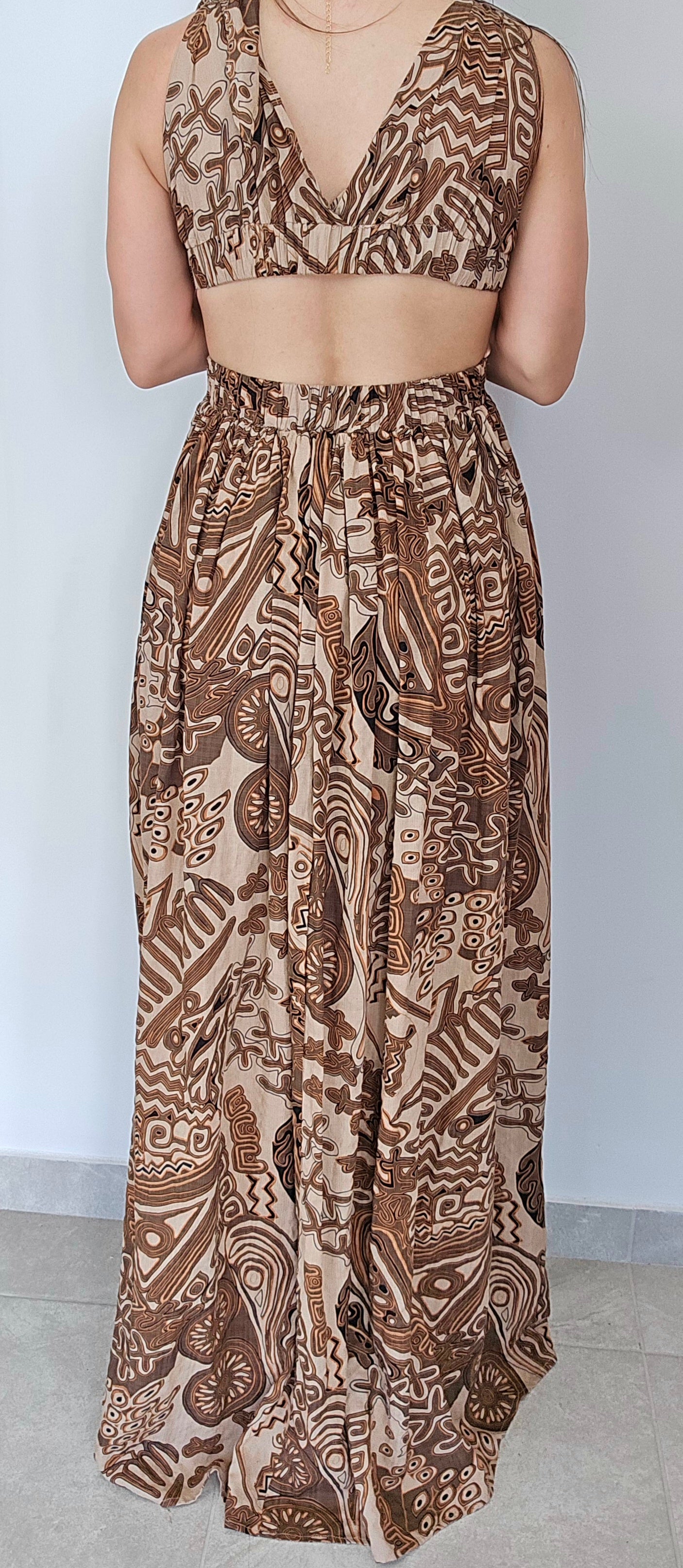 Dusty Clay Maxi Dress