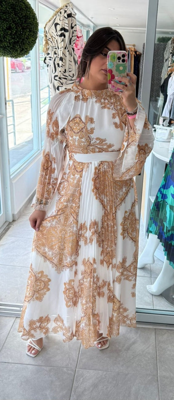 Ivory Print Dress