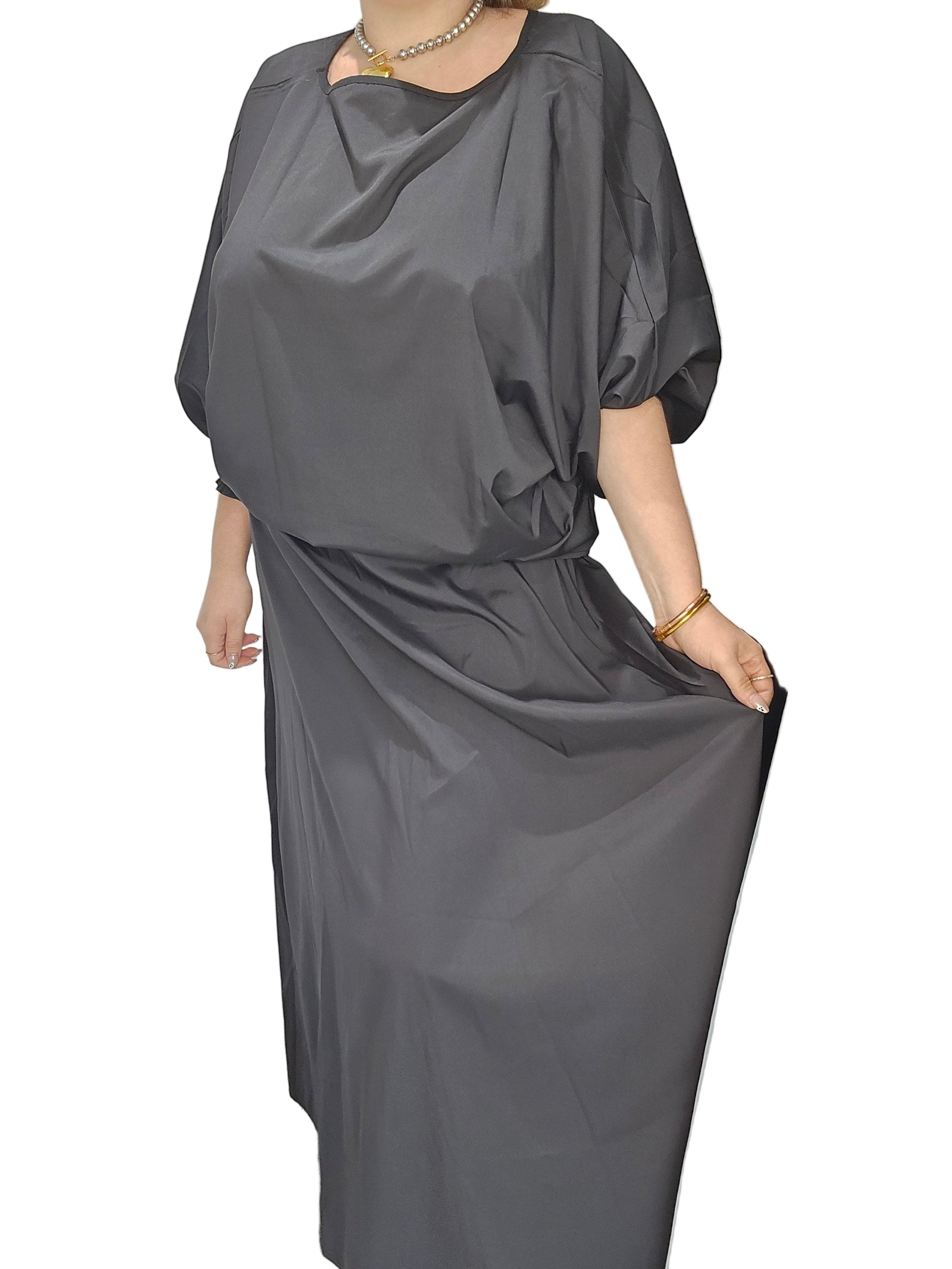 Black Top & Skirt Set