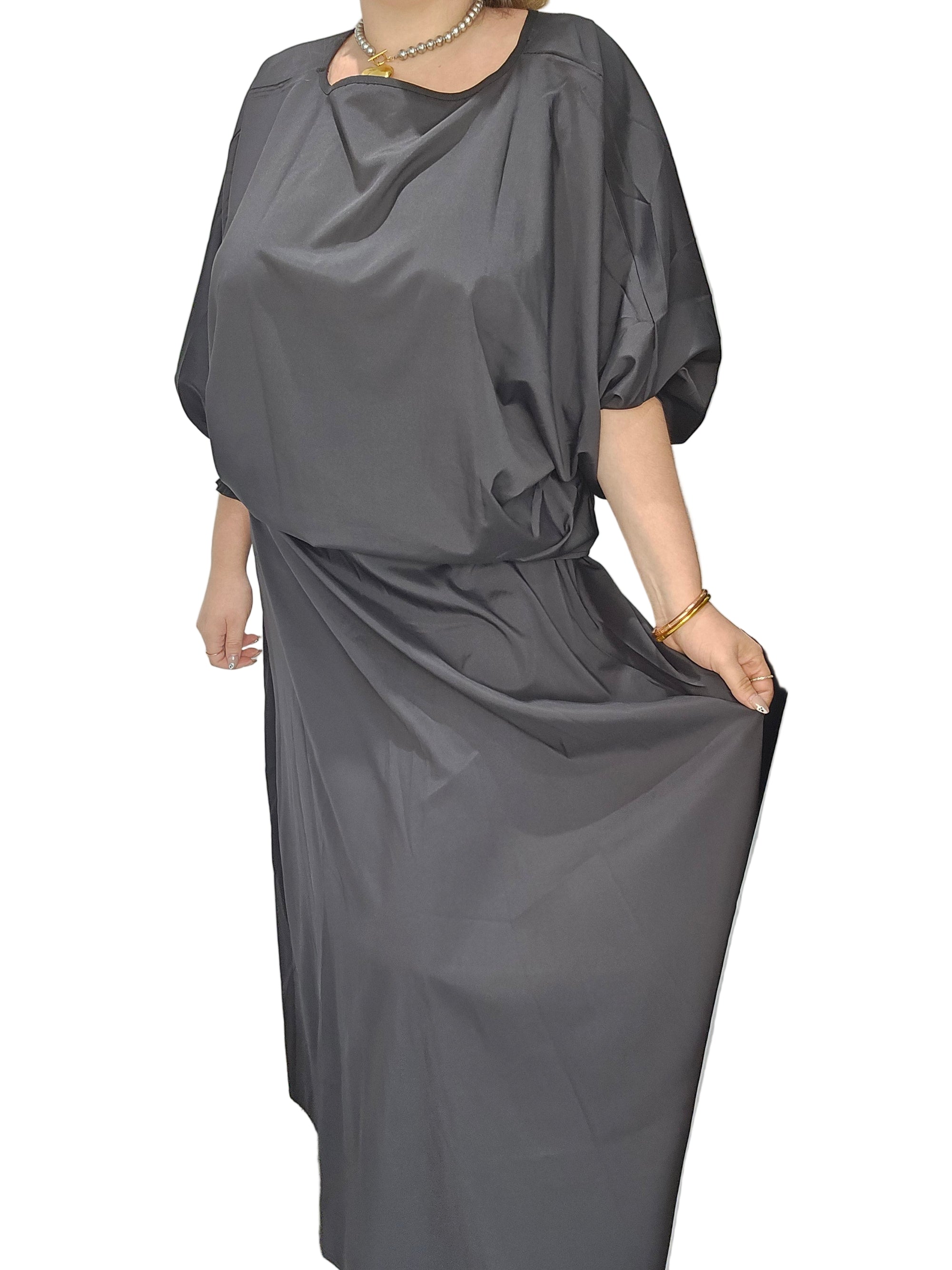 Black Top & Skirt Set