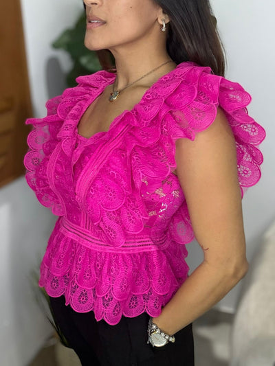 Valentine Fushia Blouse