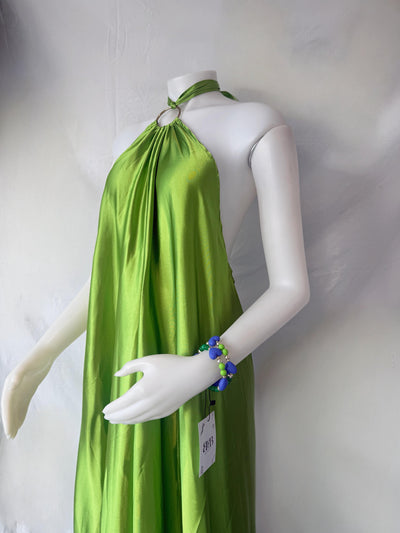 Emerald Silky Dress