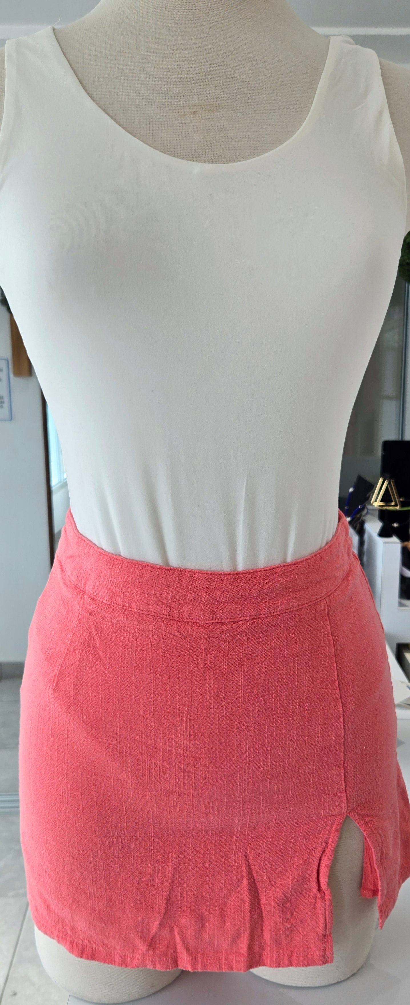 Skylar + Madison Peach Skirt