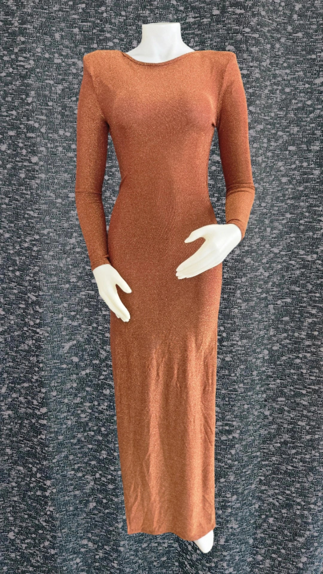 Terracota Glitter Dress