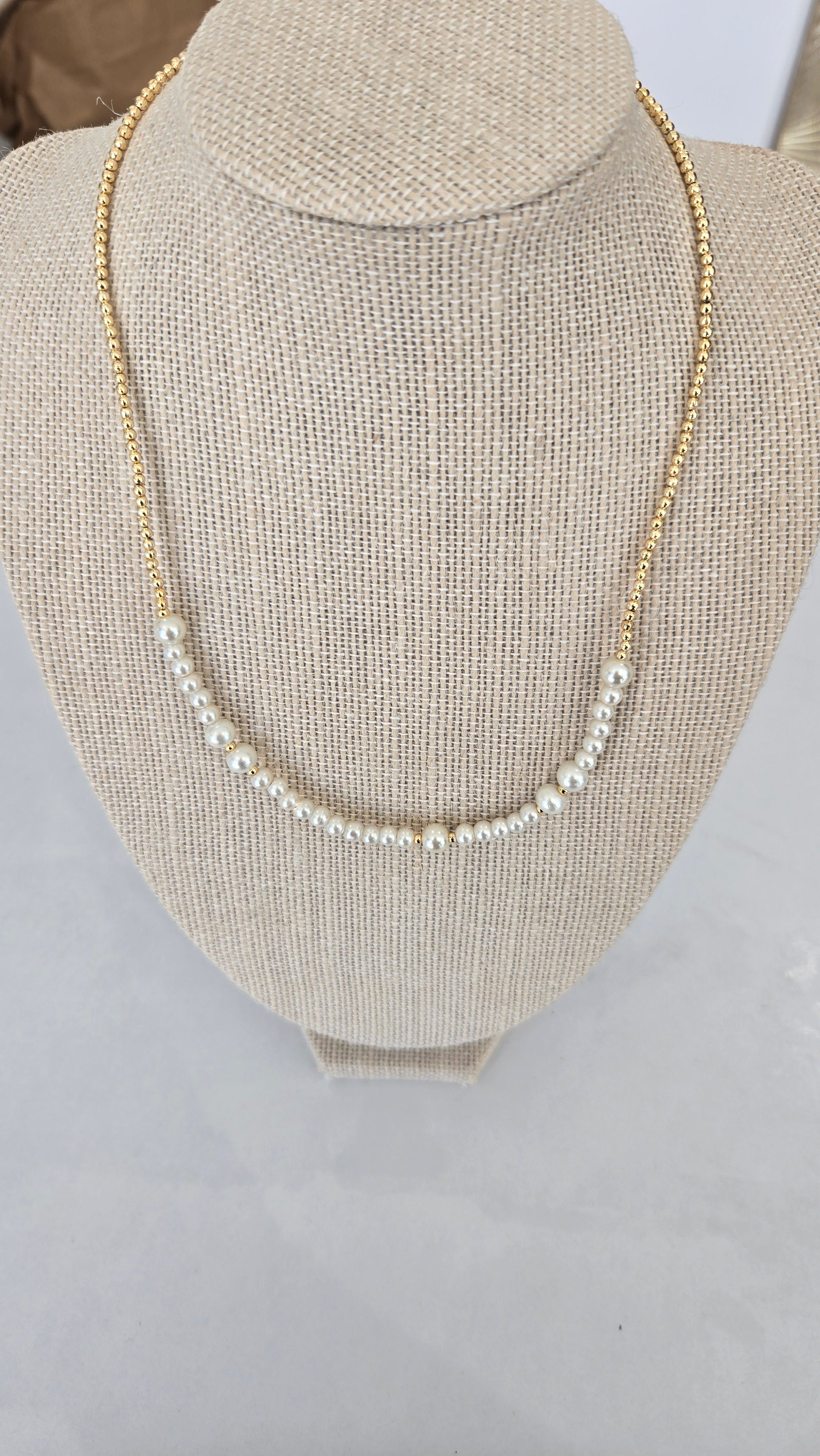Pearls and Gold Necklace