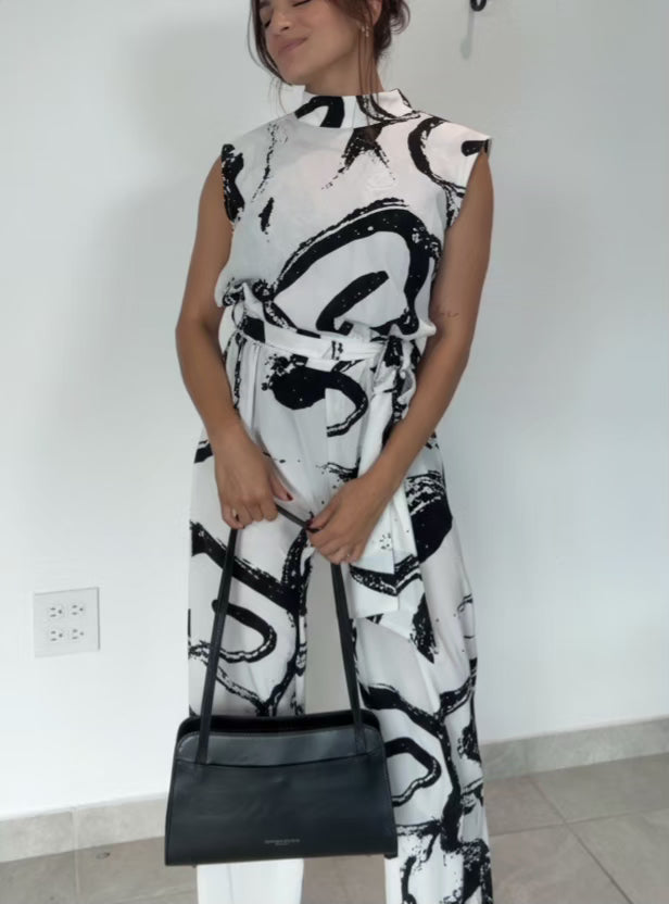 Valentine Black & White Jumpsuit