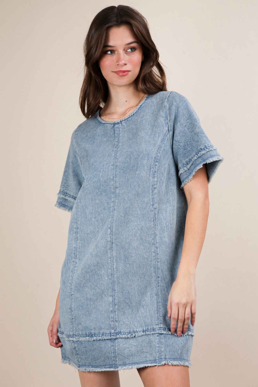 Denim Short Dress