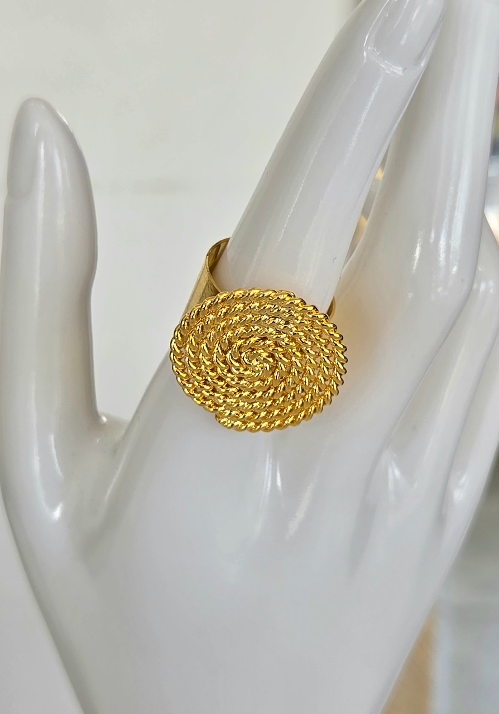Gold Spiral Ring