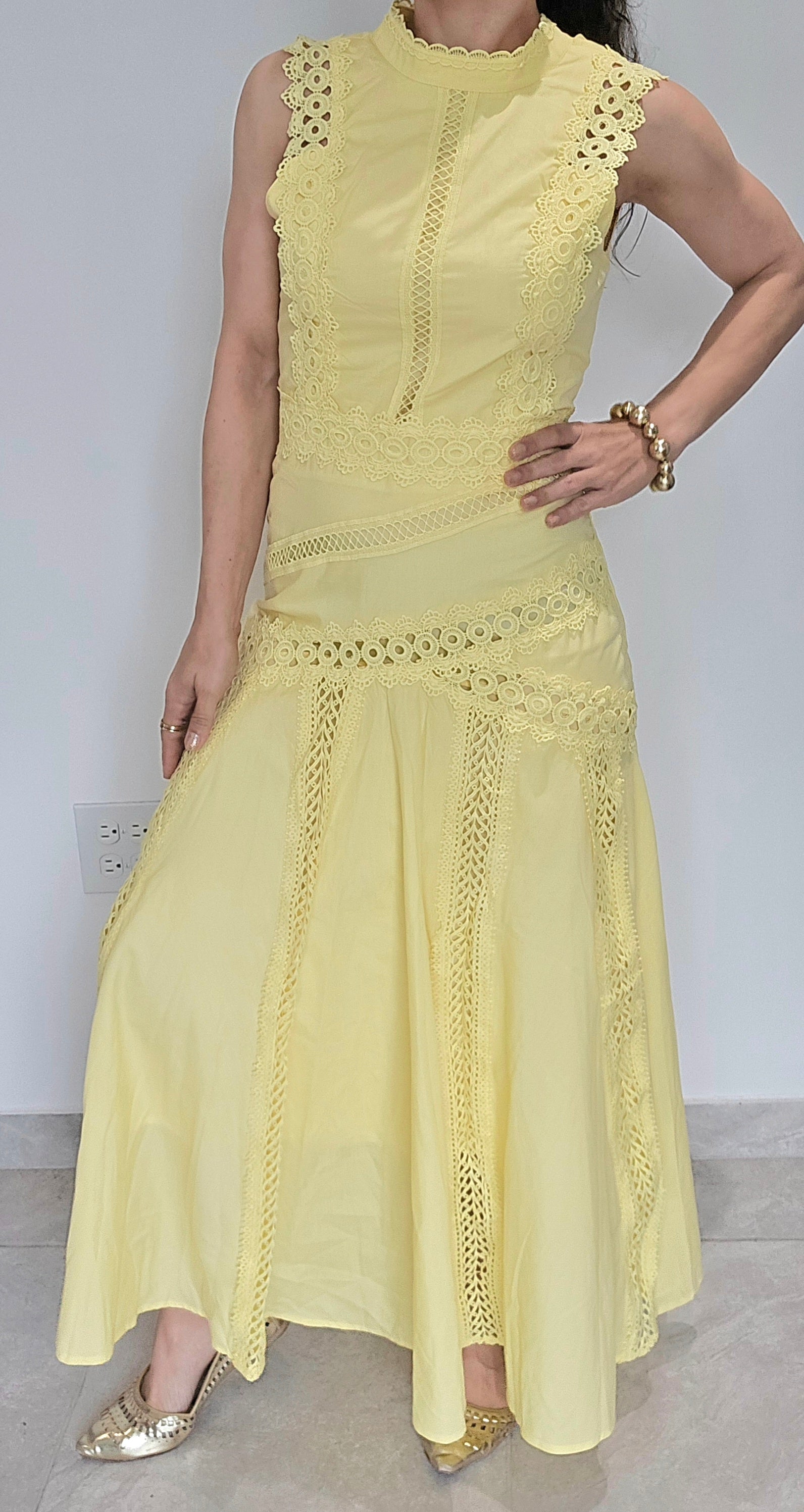 Yellow Lace Dress