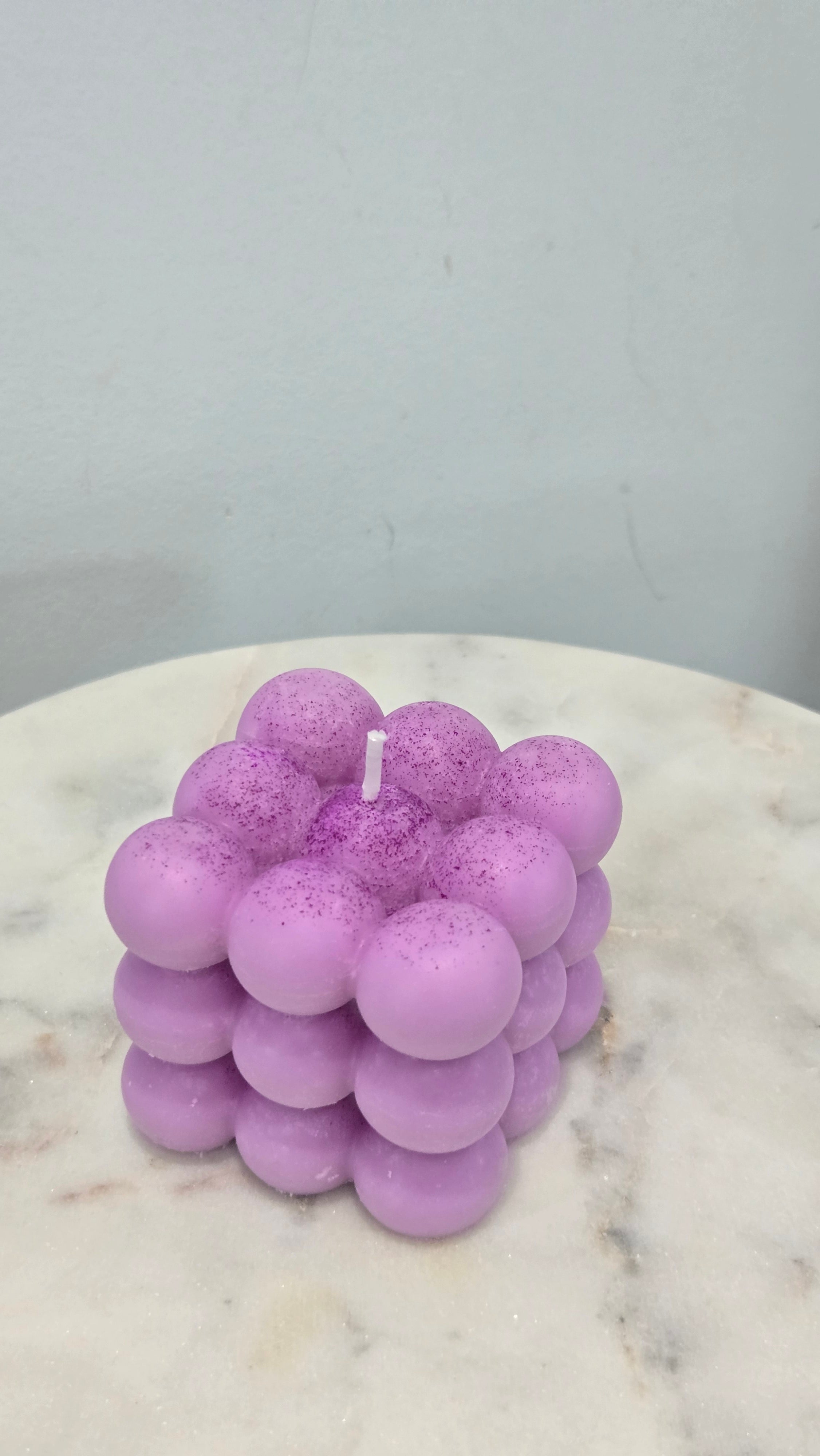 Bubbles Violet Candle