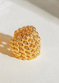 Gold Beaded  Ear Cuff