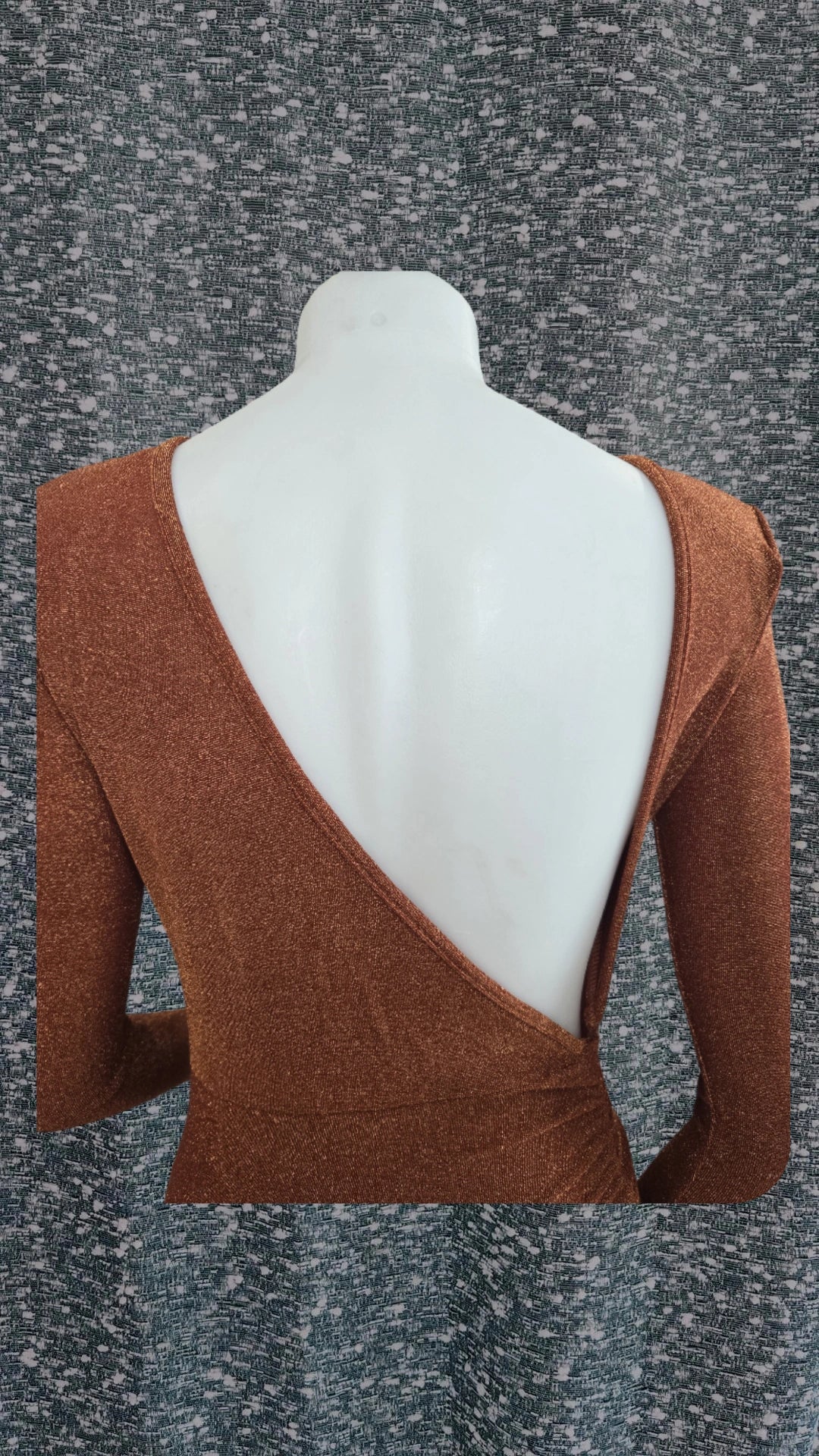 Terracota Glitter Dress