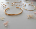 Minimal Gold Bangles Set