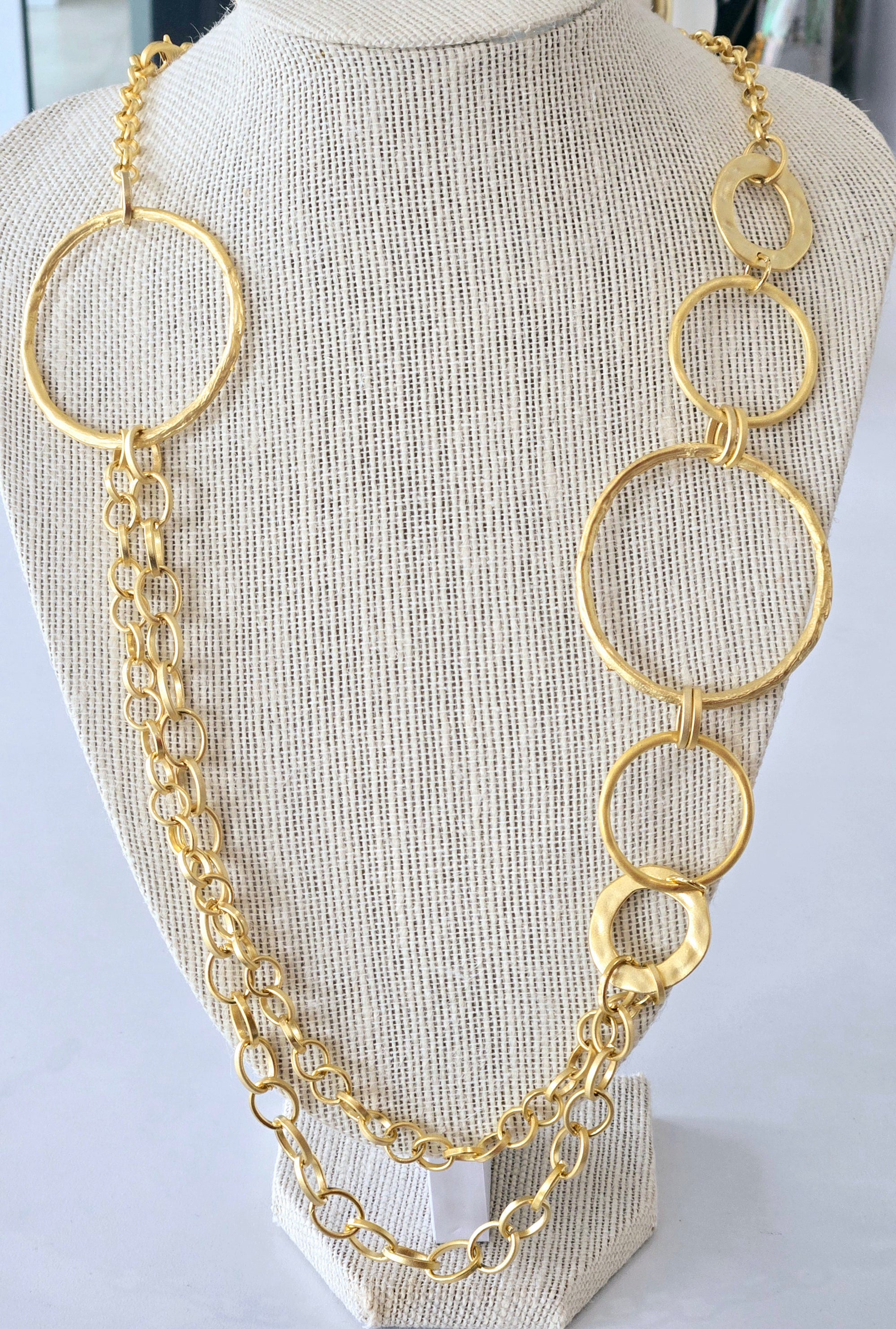 Disc Gold Necklace
