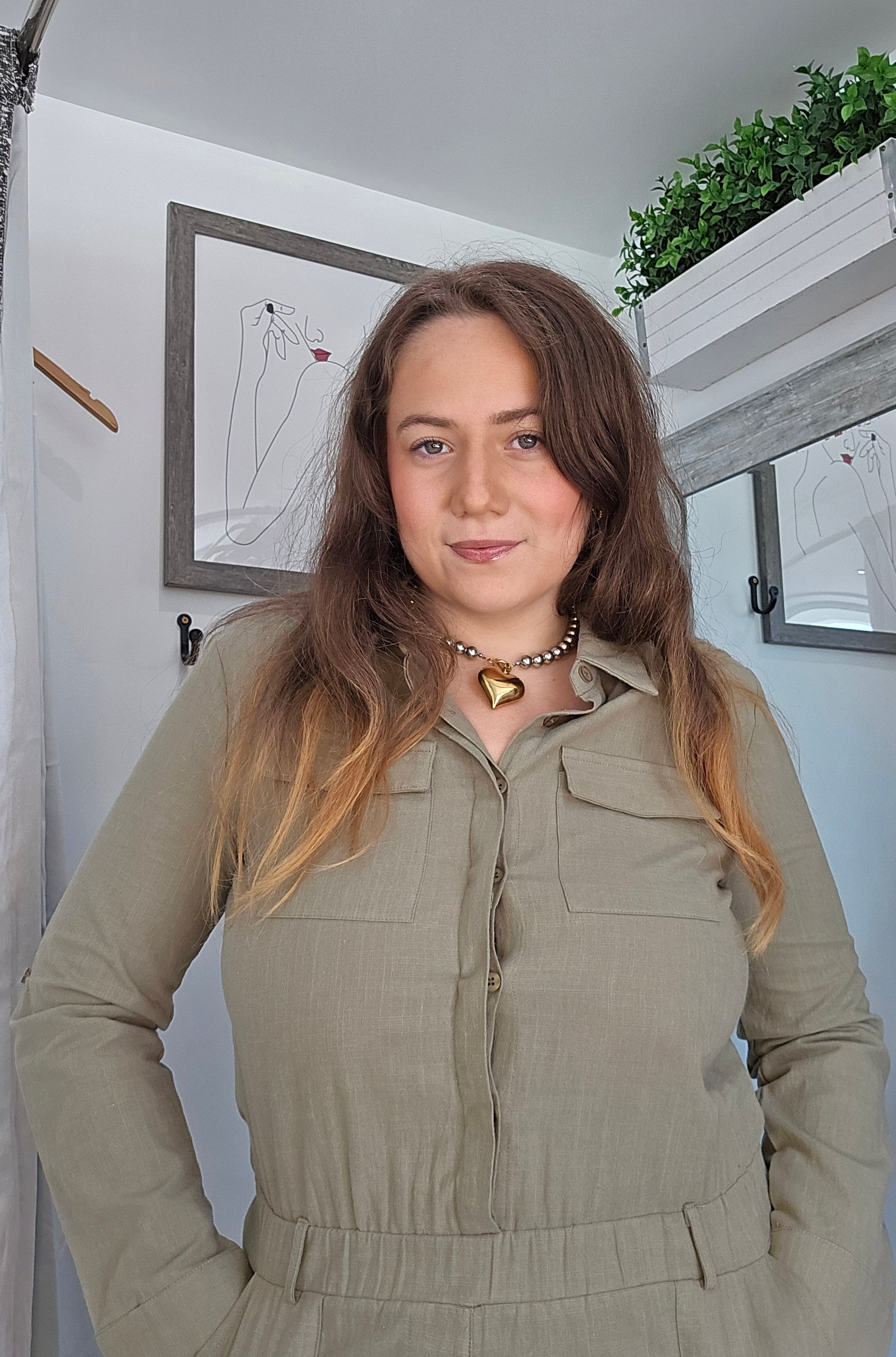 Be you  Military Green Jumpsuit