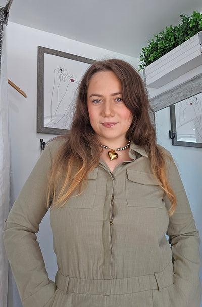 Be you  Military Green Jumpsuit