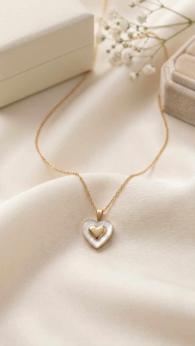 Heart Chain Sweetheart and Gold