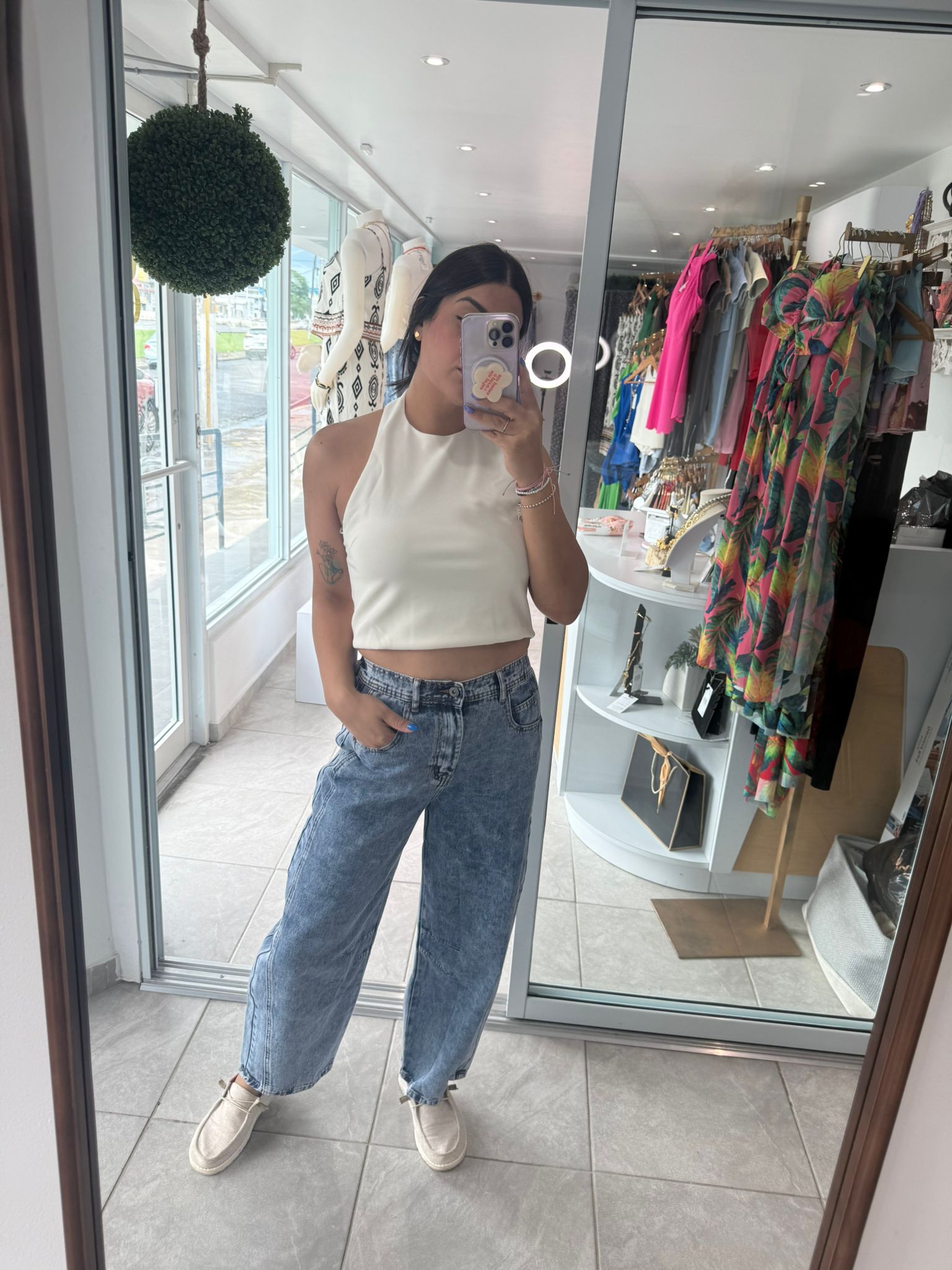 New M Índigo Barrel Jeans